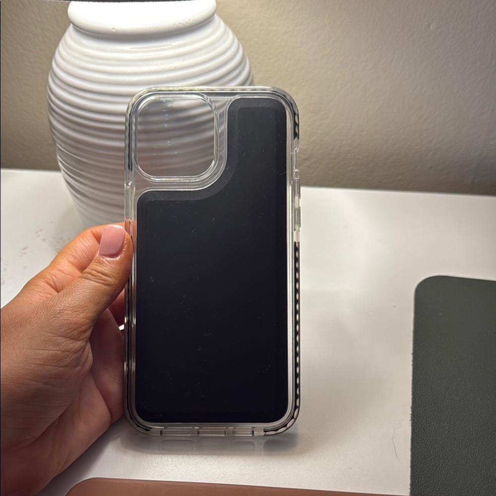 Black Transparent Phone Case